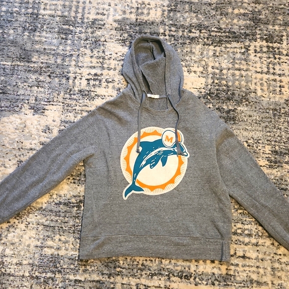Junk Food Clothing Tops - Miami dolphins women's hoodie
